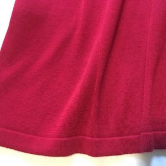 CeCe Glitz&Glamour Ribbon Red Knit Dress Size L - Picture 2 of 8